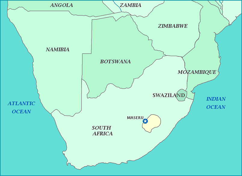 map-of-lesotho