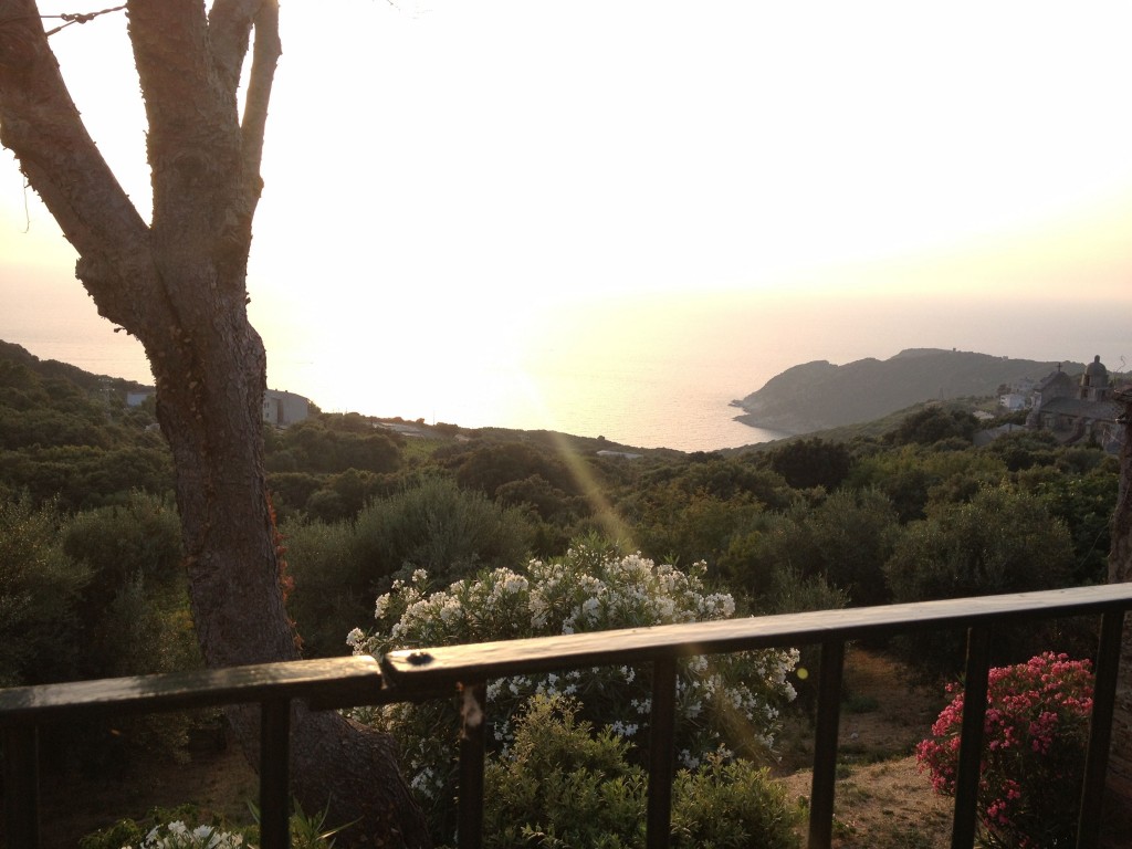 View from balcony, villa