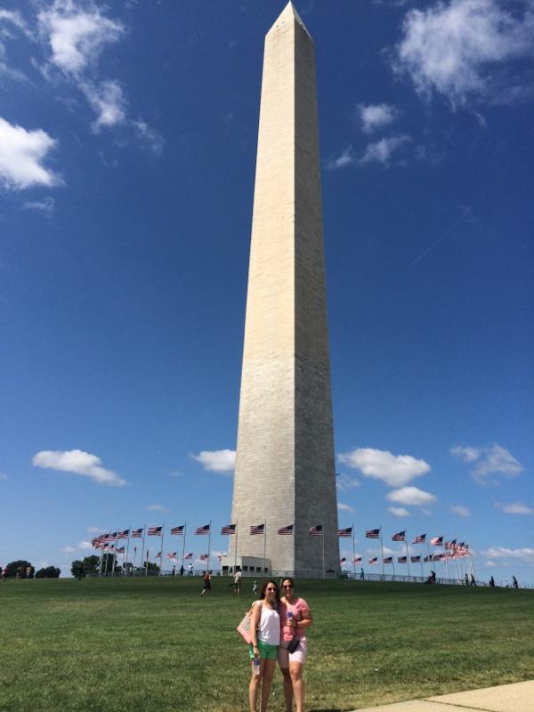 Catie and me at the Washington Monument