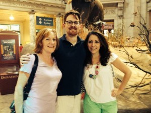 Carol, Al, and me at the Natural History Museum