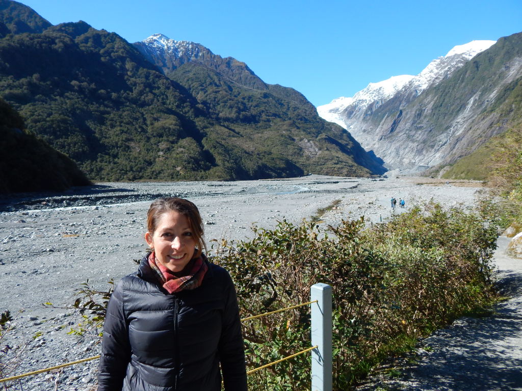 Glacier in the background