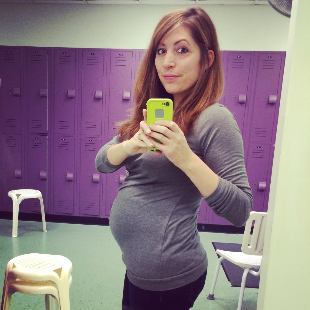 Me at 27 weeks pregnant