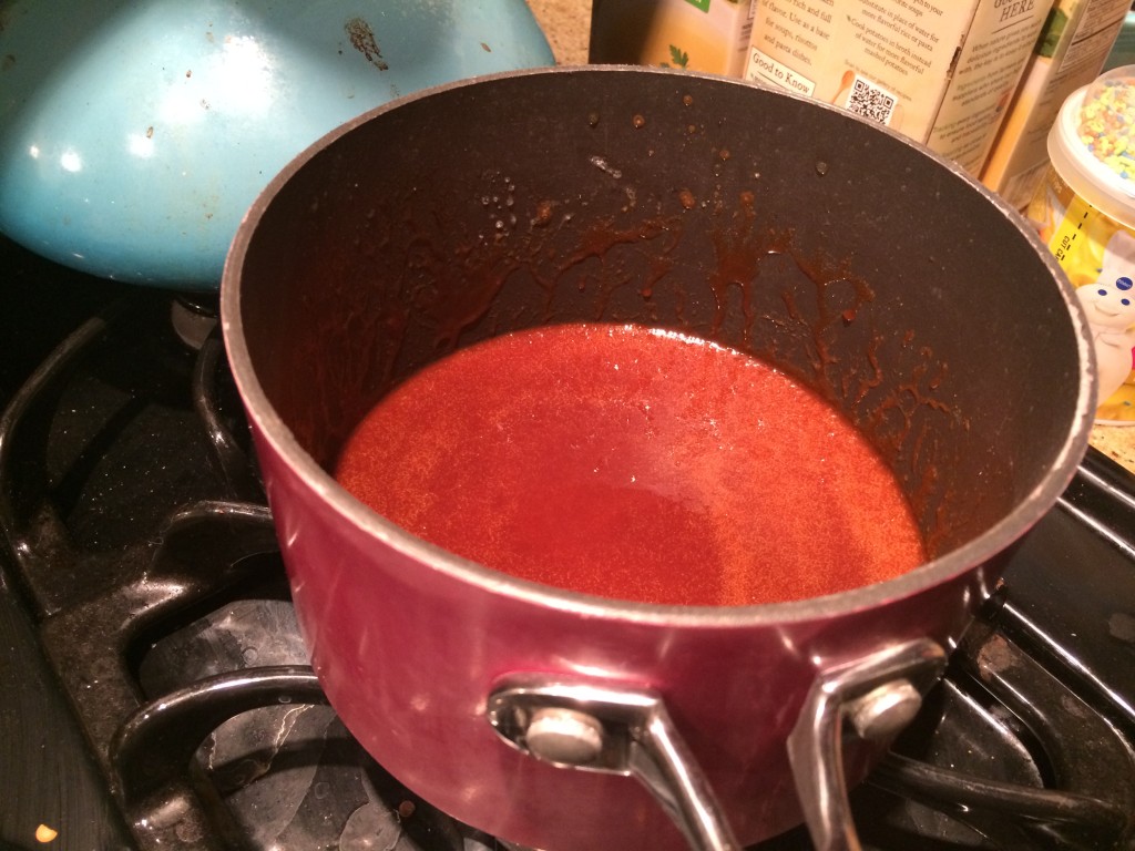 Caramel in process